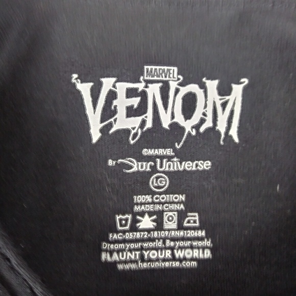 Marvel Venom Woman's Our Universe Distressed Tee - Picture 3 of 8